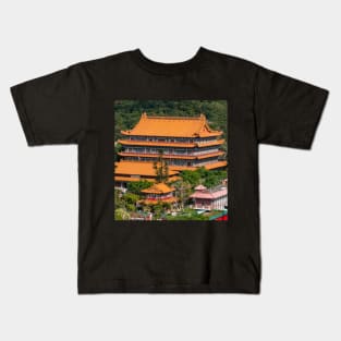 Po Lin Monastery, Lantau Island, Hong Kong Kids T-Shirt